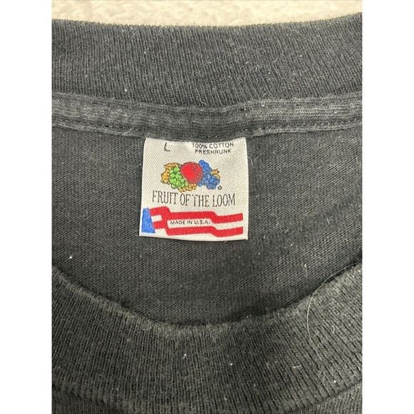 Vtg St. Thomas Virgin Islands Black Palm Tree Beach T-Shirt Single Stitch Size L - Picture 5 of 8